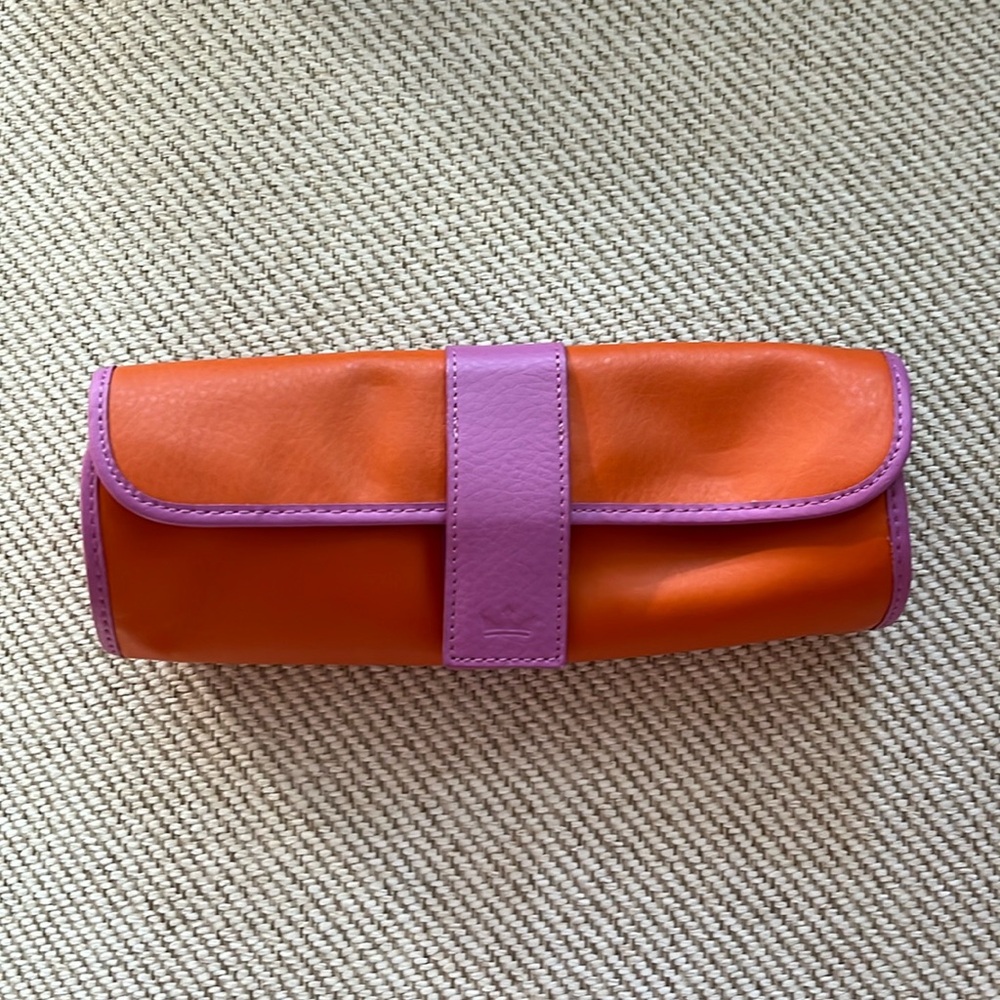 NWOT Baekgaard leather jewel travel case